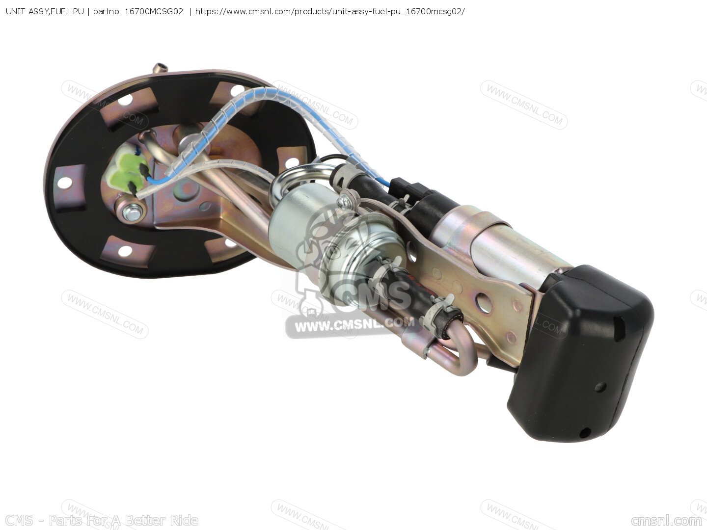 16700MCSG02: UNIT ASSY,FUEL PU Honda - buy the 16700-MCS-G02 at CMSNL