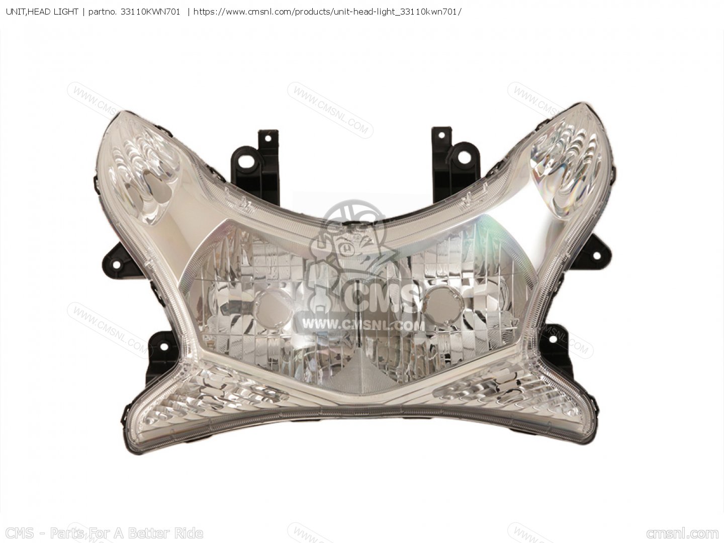 33110KWN701: Unit,head Light Honda - buy the 33110-KWN-701 at CMSNL