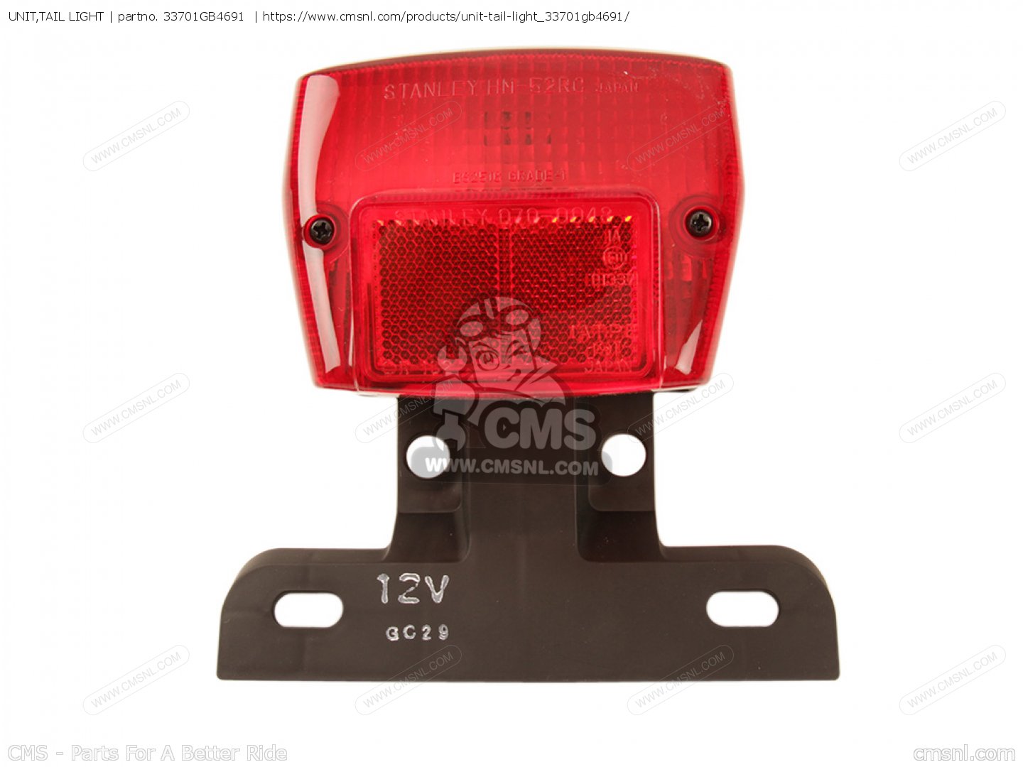 UNIT,TAIL LIGHT for C50CMX-DX-SX-BX (C50-210) JAPAN - order UNIT,TAIL LIGHT for C50CMX-DX-SX-BX (C50-210) JAPAN - order
