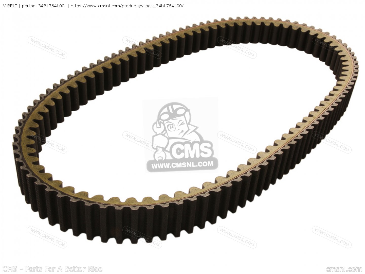 34B1764100: V-belt Yamaha - buy the 34B-17641-00-00 at CMSNL