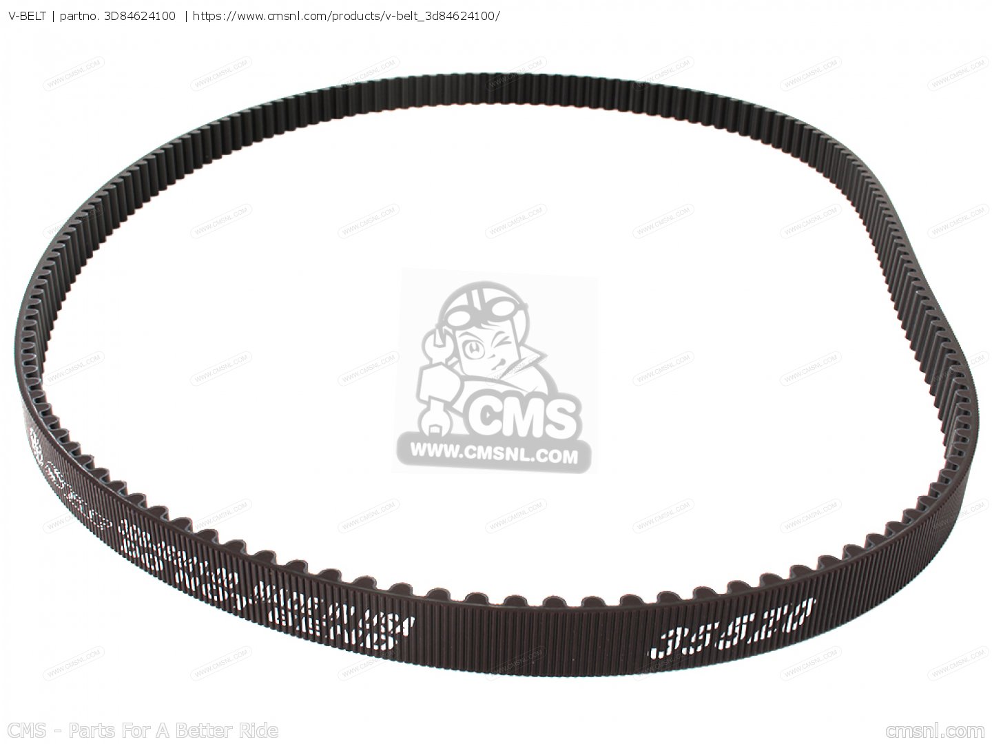 3D84624100: V-belt Yamaha - buy the 3D8-46241-00-00 at CMSNL