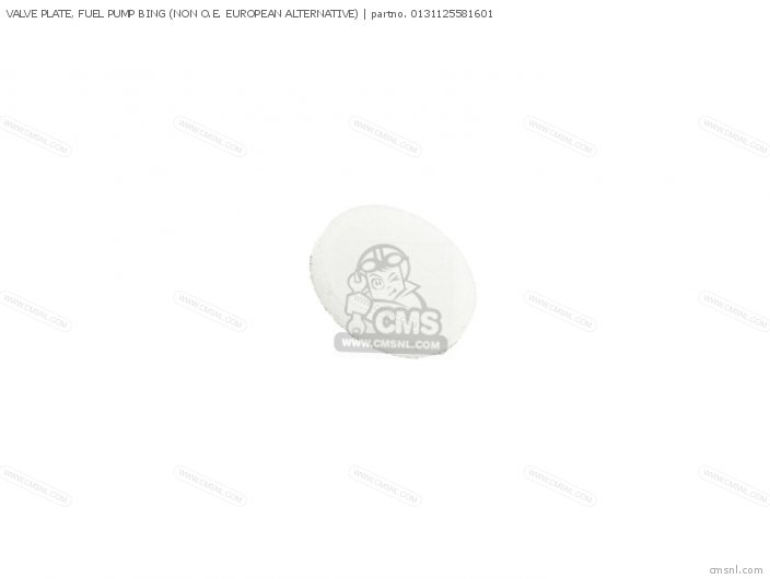 0131125581601 Valve Plate, Fuel Pump Bing (non O.e. European