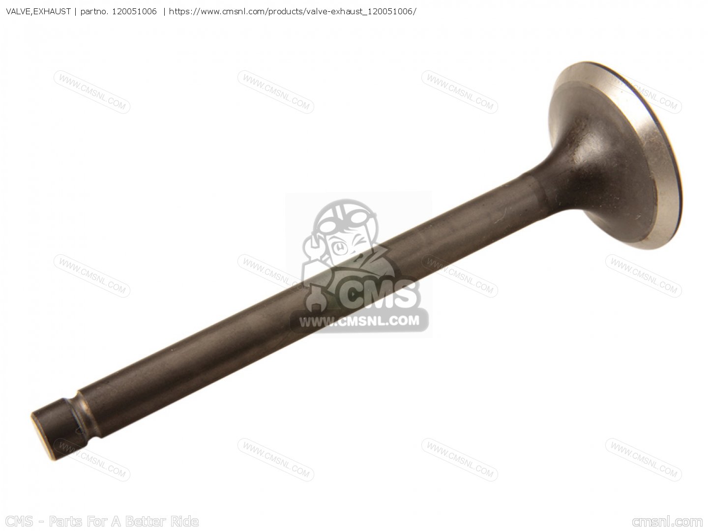 VALVE,EXHAUST for KZ750E1 1980 USA CANADA order at CMSNL