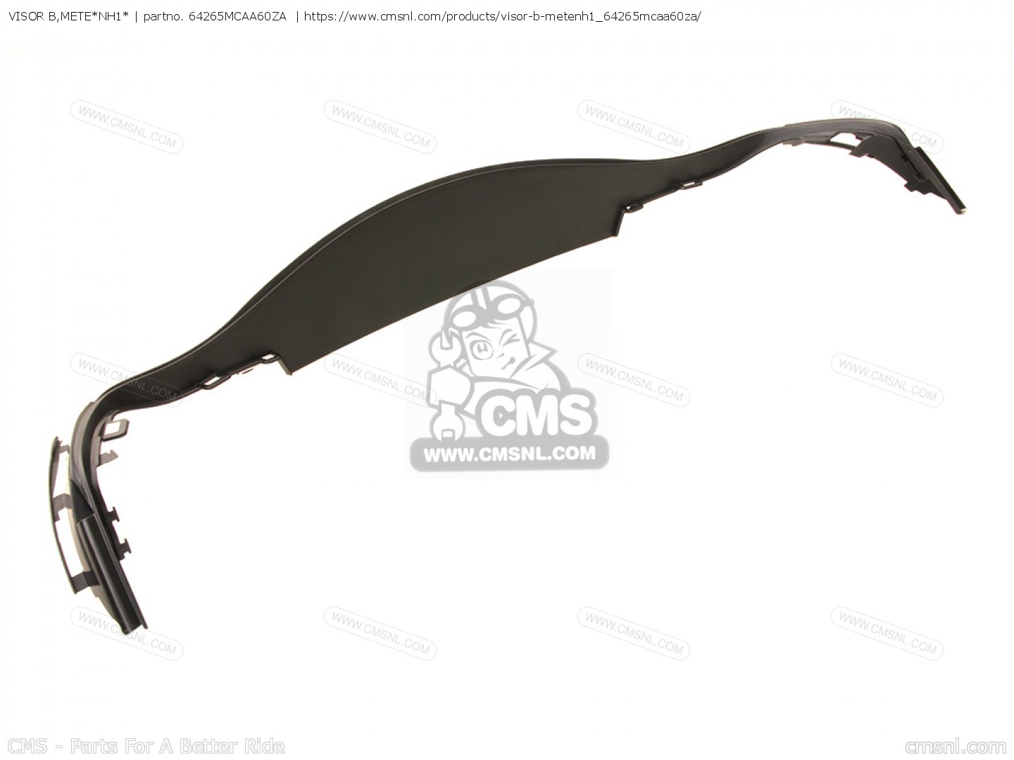64265MCAA60ZA Visor B,mete*nh1* Honda - 64265-MCA-A60ZA