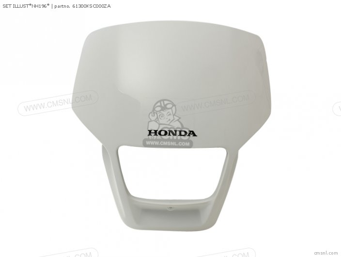 Honda VISOR SET, FR. (WL) 61300KSC000ZA