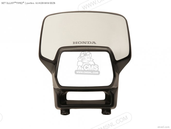 Honda VISOR SET, FR. (WL) 61410KAKW00ZB