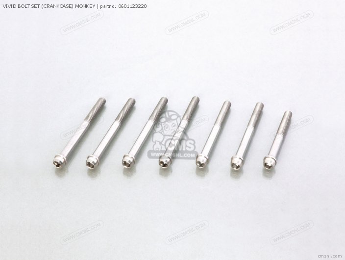 Kitaco VIVID BOLT SET (CRANKCASE) MONKEY 0601123220