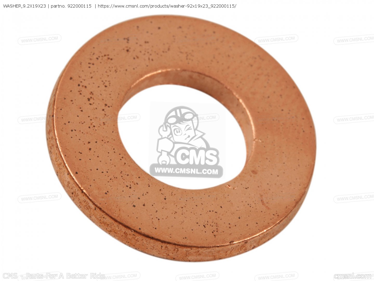 WASHER,9.2X19X23 for ZX1000JDF NINJA ZX-10R 2013 EUROPE
