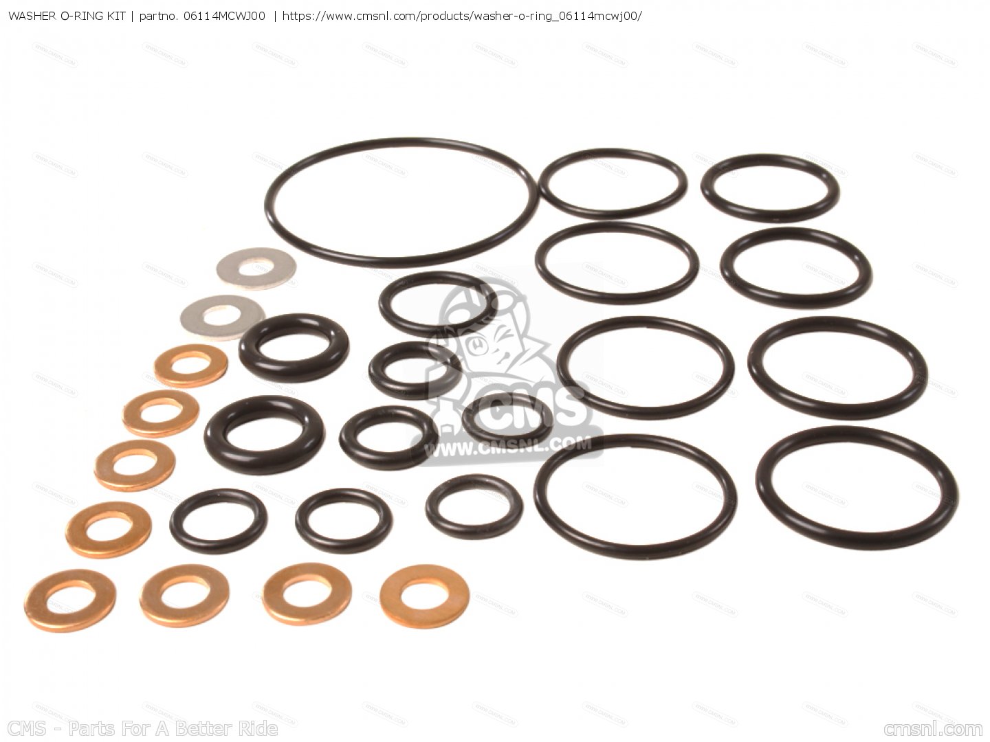 06114MCWJ00 Washer Oring Kit Honda buy the 06114MCWJ00 at CMSNL