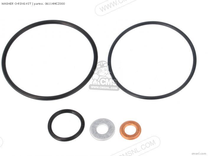 Honda WASHER O-RING KIT 06114MCZ000 Honda WASHER O-RING KIT 06114MCZ000