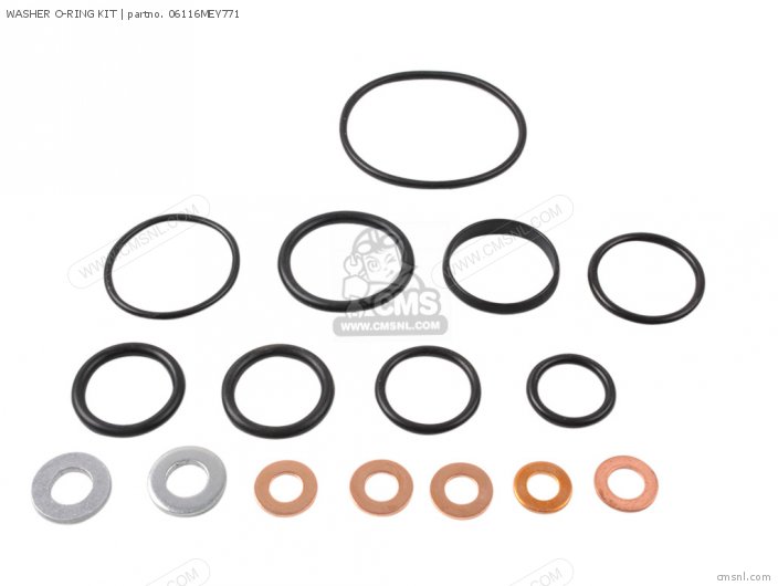 Honda WASHER O-RING KIT 06116MEY771 Honda WASHER O-RING KIT 06116MEY771