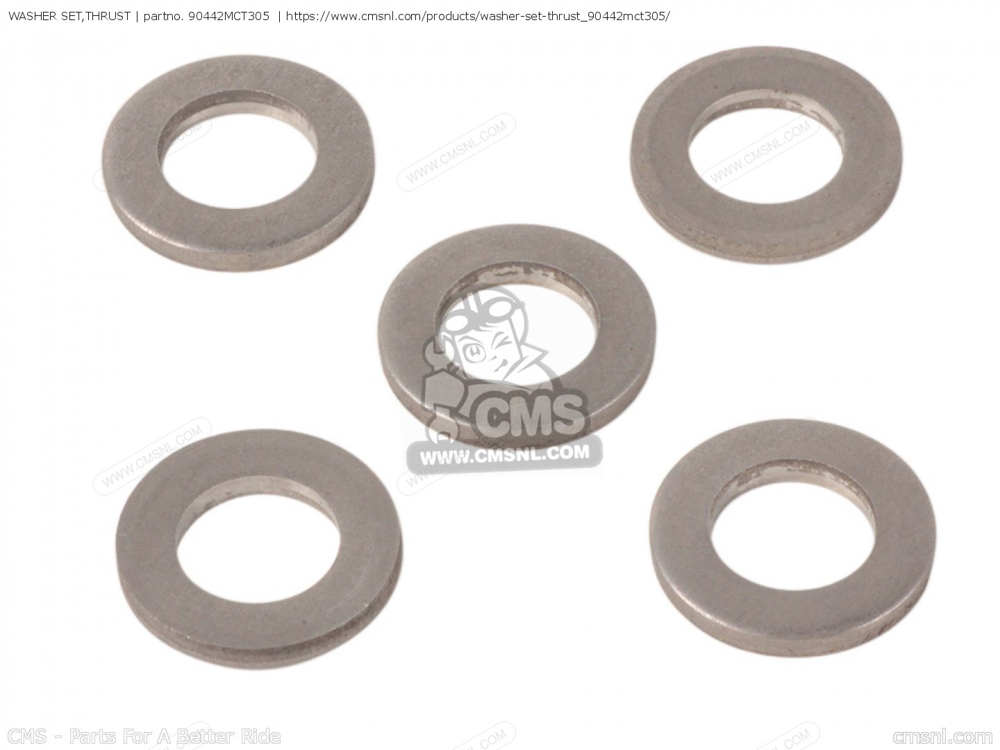 90442MCT305 Washer Set,thrust Honda buy the 90442MCT305 at CMSNL