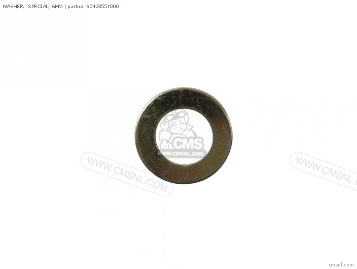 Honda WASHER, SPECIAL, 6MM 90423551000 Honda WASHER, SPECIAL, 6MM 90423551000