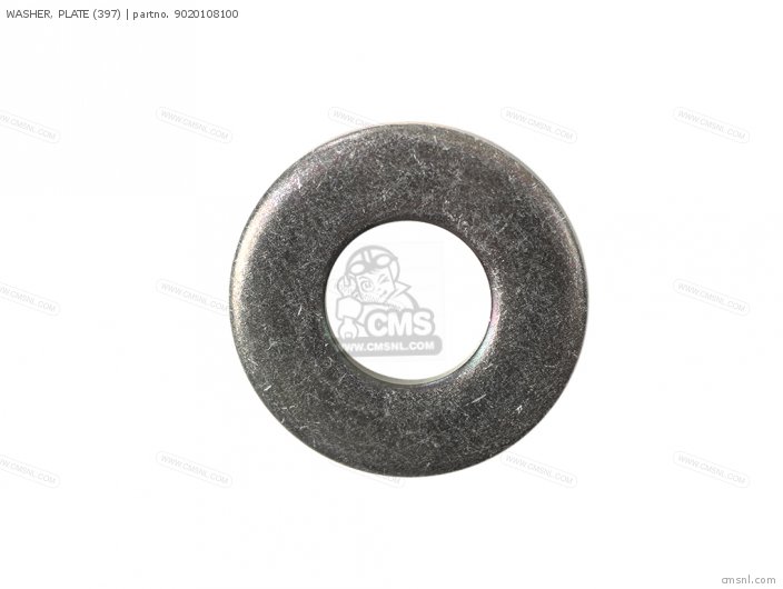 Yamaha WASHER, PLATE (397) 9020108100 Yamaha WASHER, PLATE (397) 9020108100