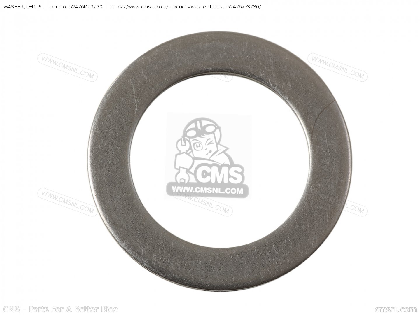 52476KZ3730: Washer,thrust Honda - Buy The 52476-KZ3-730 At CMSNL