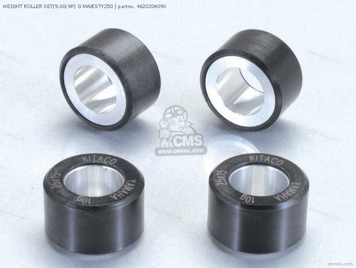 Kitaco WEIGHT ROLLER SET(9.0G/4P) G MAJESTY250 4620204090