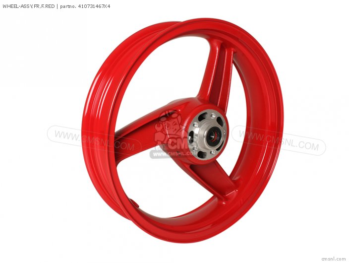 Kawasaki WHEEL-ASSY,FR,F.RED 410731467X4