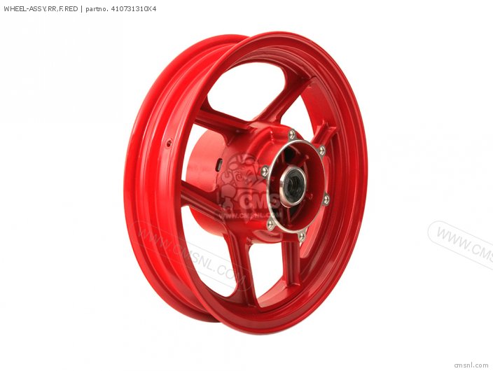 Kawasaki WHEEL-ASSY,RR,F.RED 410731310X4