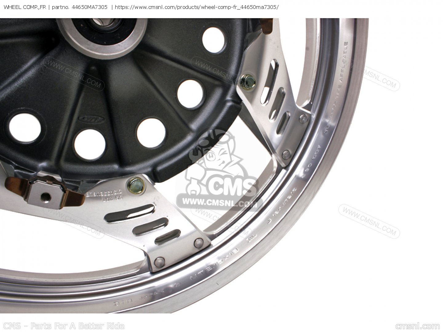 44650MA7305: Wheel Comp.,fr Honda - buy the 44650-MA7-305 at CMSNL