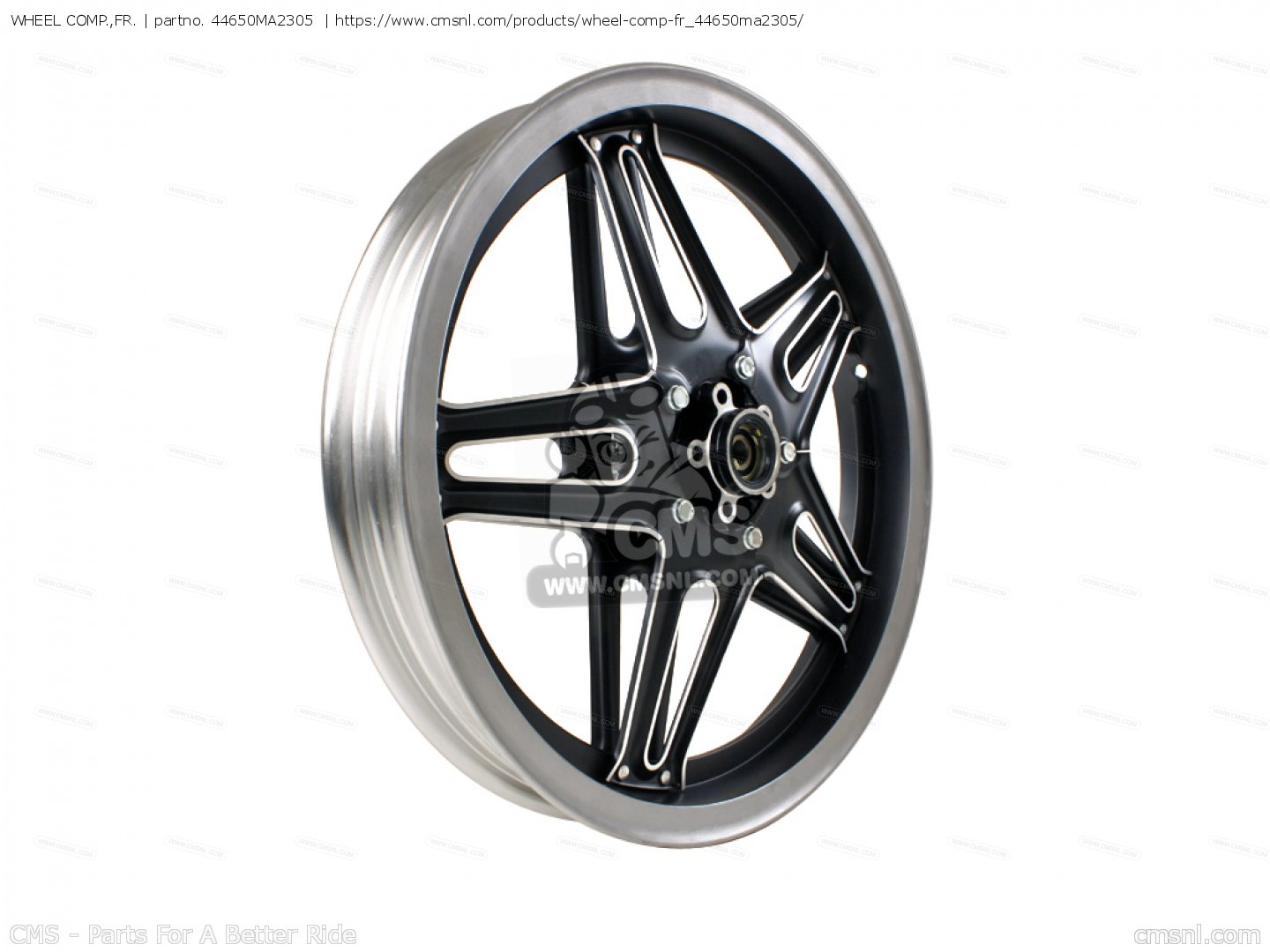 44650MA2305: WHEEL COMP.,FR. Honda - buy the 44650-MA2-305 at CMSNL