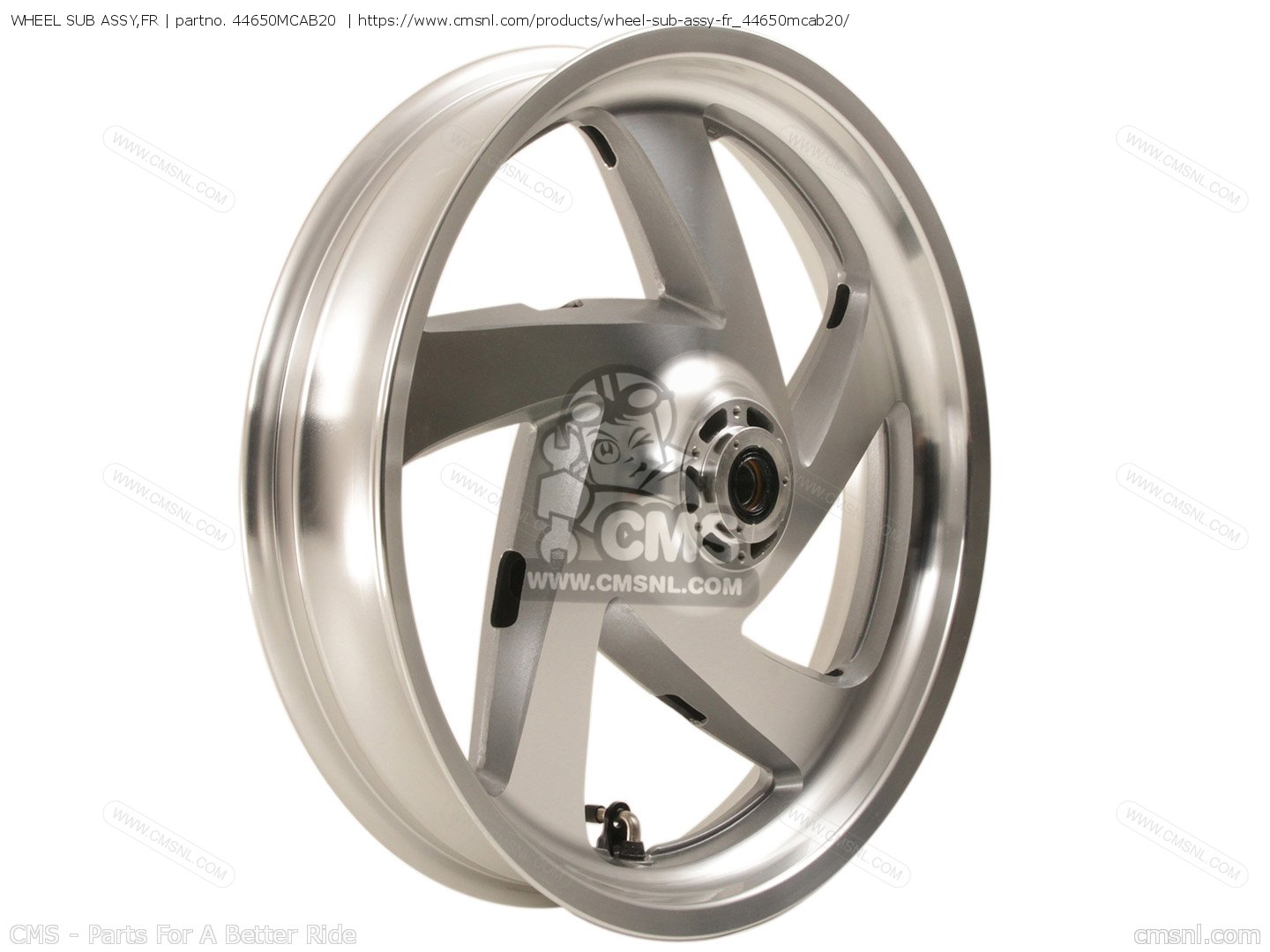 ホンダHONDA ホイールサブASSY.,フロント *TYPE2* TYPE2 部品番号：44650-K64-J90ZA　CBR250RR 純正 Ge ホンダ純正 ホイールサブ ASSY.，フロント 44650-KZZ-A21 WO店 HONDA