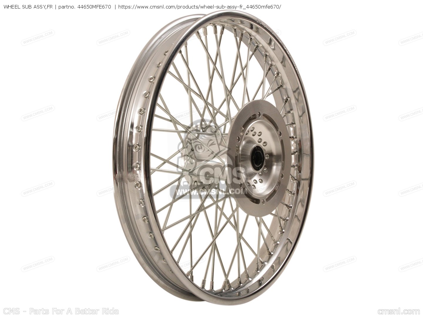 Wheel Sub Assembly 44650MFE670: WHEEL SUB ASSY,FR Honda - buy the 44650-MFE-670 at CMSNL