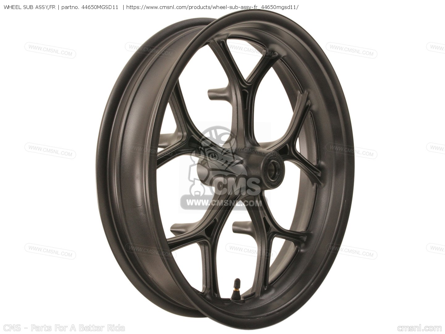 Wheel Sub Assembly 44650MGSD11: WHEEL SUB ASSY,FR Honda - buy the 44650-MGS-D11 at CMSNL
