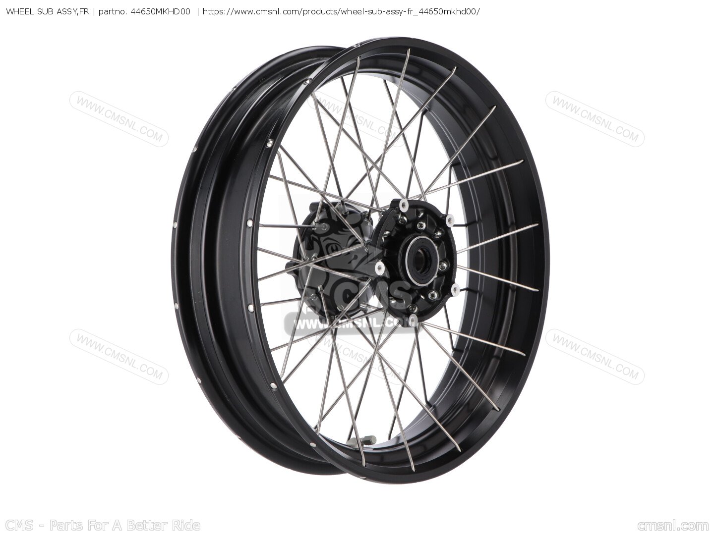 Wheel Sub Assembly 44650MKHD00: WHEEL SUB ASSY,FR Honda - buy the 44650-MKH-D00 at CMSNL