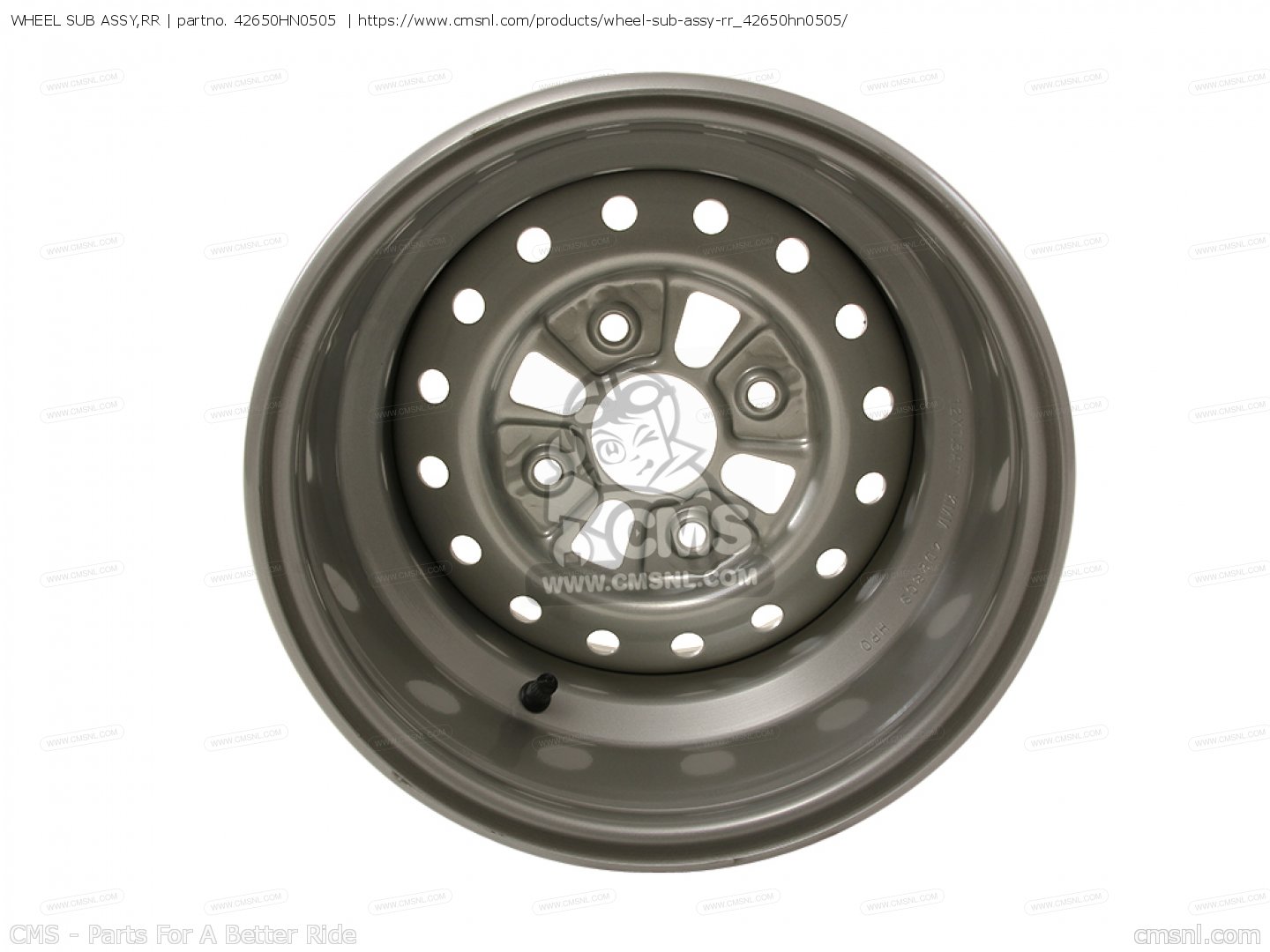 Wheel Sub Assembly 42650HN0505: WHEEL SUB ASSY,RR Honda - buy the 42650-HN0-505 at CMSNL