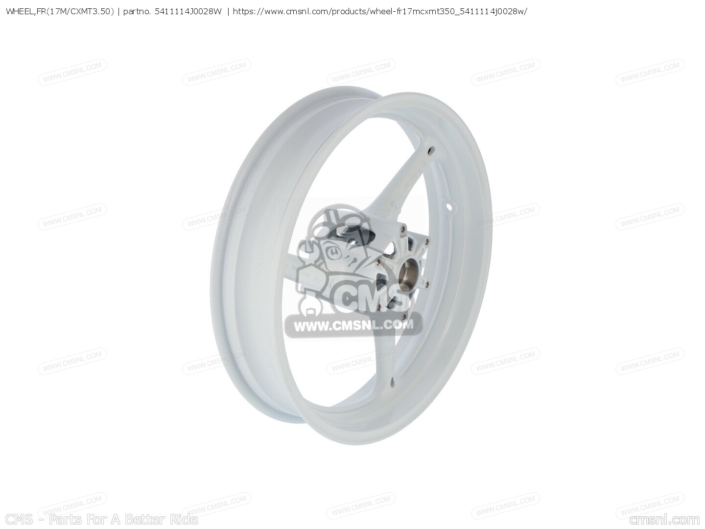 5411114J0028W: WHEEL,FR(17M/CXMT3.50) Suzuki - buy the 54111-14J00
