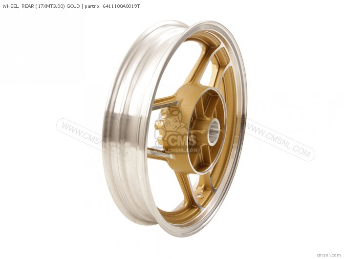 Wheel, Rear (17xmt3.00) Gold photo