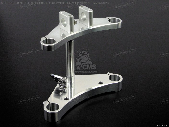 Wide Triple Clamp Kit For 30mm Fork Kit(60mm Offset/198mm Axle) photo