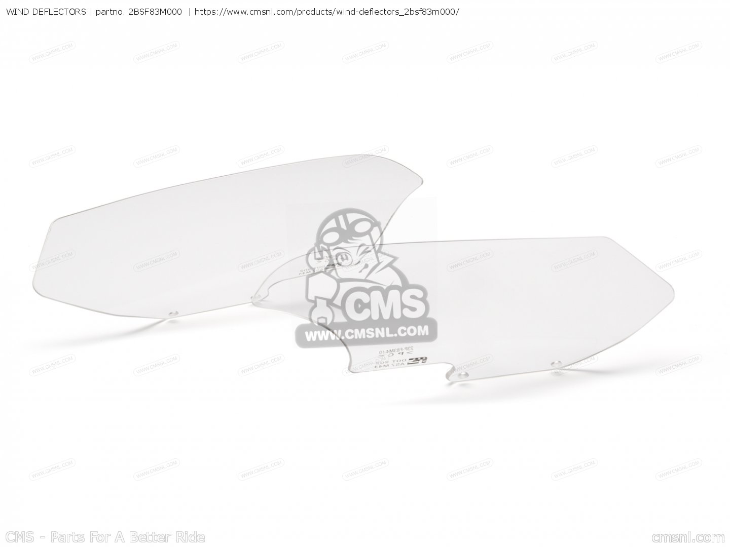 2BSF83M000 Wind Deflectors Yamaha buy the 2BSF83M00000 at CMSNL