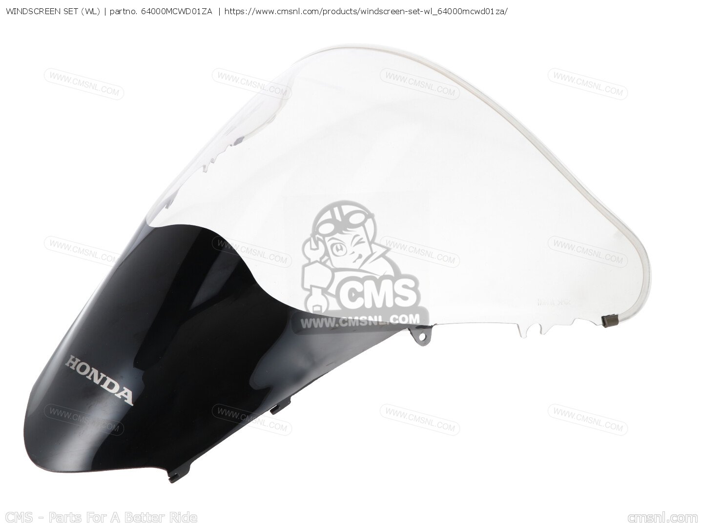 WINDSCREEN SET (WL) for Honda - order at CMSNL