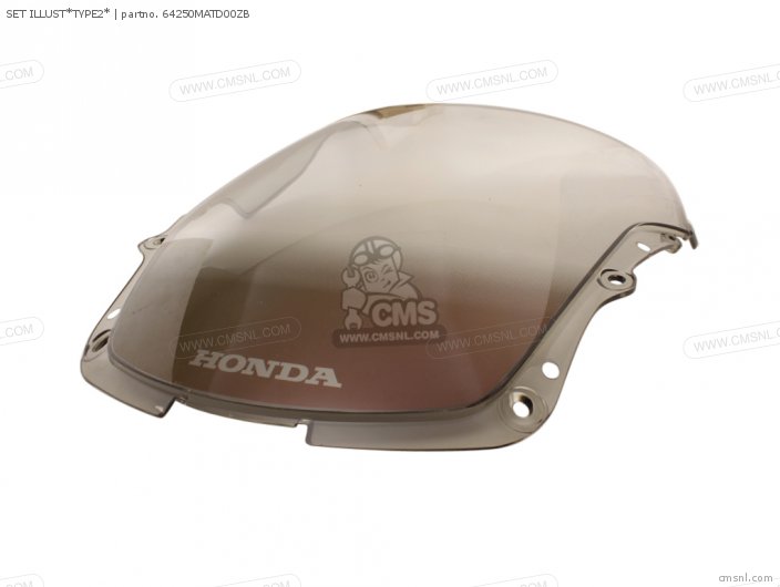 WINDSCREEN SET (WL) for CBR1100XX SUPERBLACKBIRD 1999 (X) EUROPEAN ...