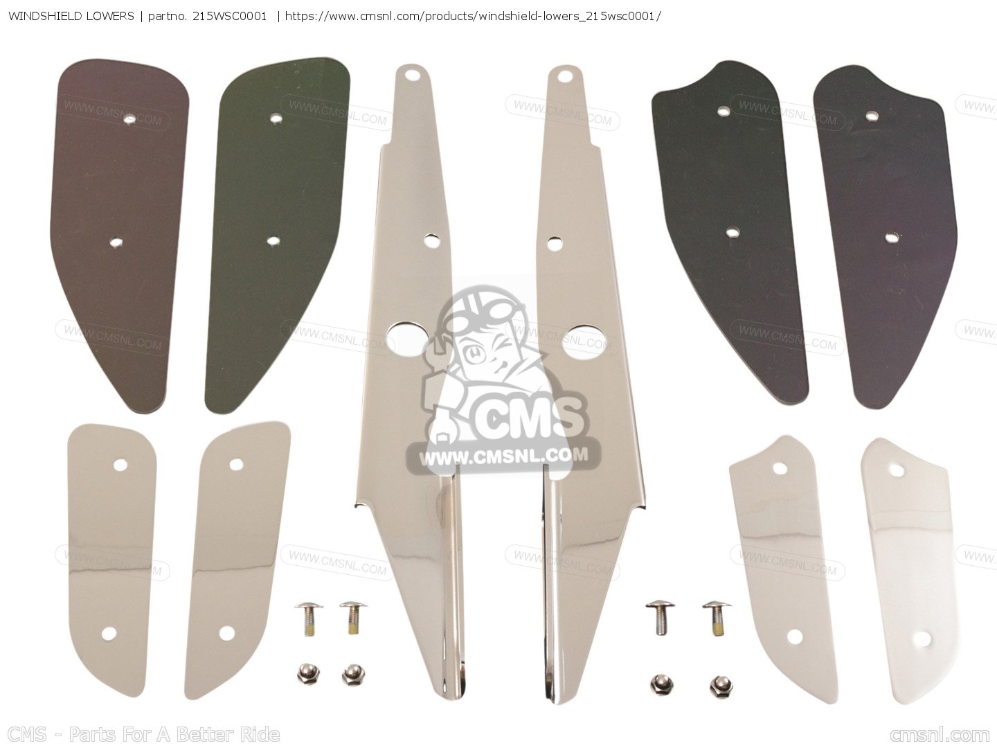 215WSC0001 Windshield Lowers Kawasaki buy the 215WSC0001 at CMSNL