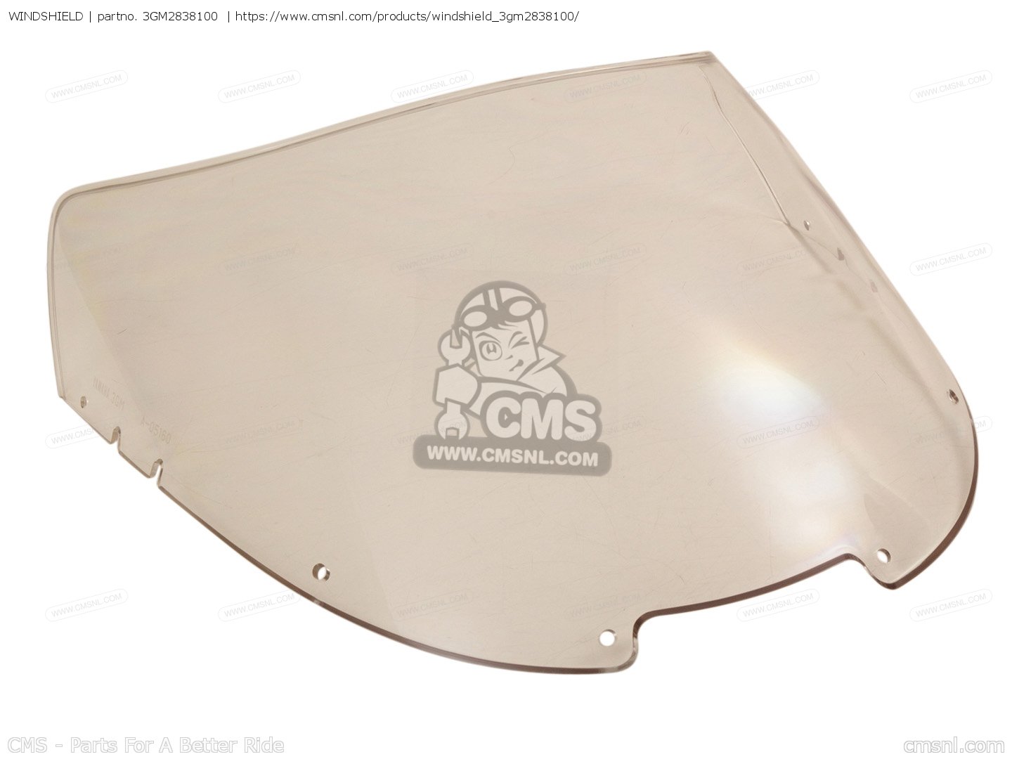 WINDSHIELD for FZR1000 1989 3LE1 GERMANY 293LE332G1 order at CMSNL