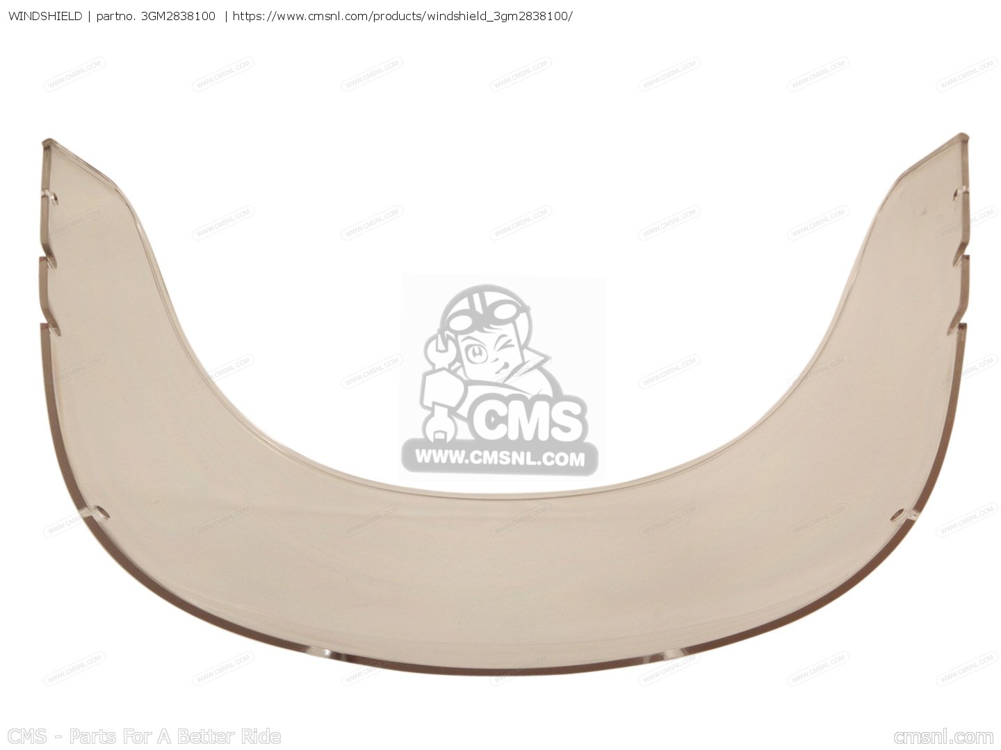 WINDSHIELD for FZR1000 1989 3LE1 GERMANY 293LE332G1 order at CMSNL