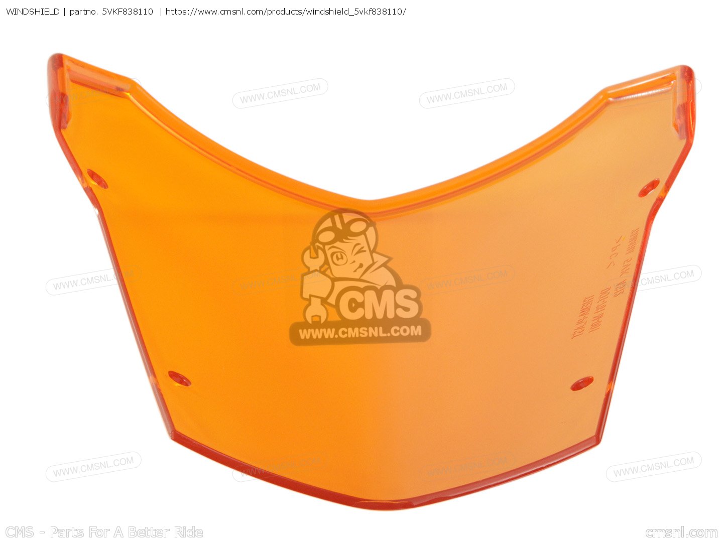WINDSHIELD for XT660X 2006 1D26 GREECE 1E1D2300F1 order at CMSNL