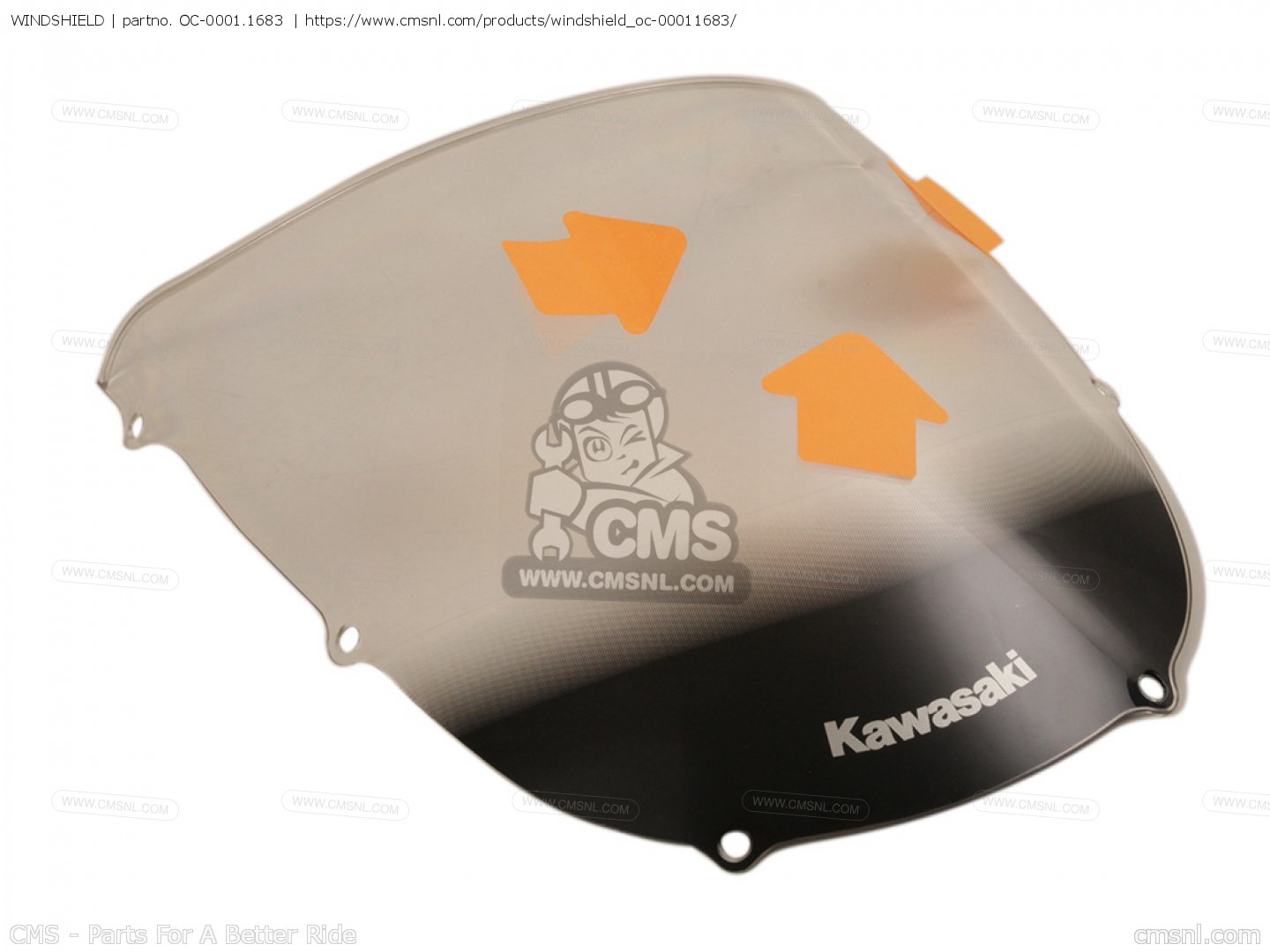 OC0001.1683 Windshield Kawasaki , an alternative for 391545010 buy