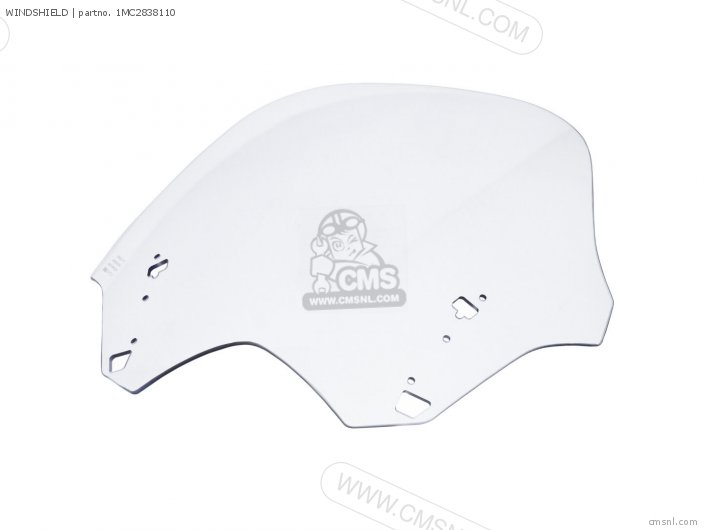 1MC2838110: WINDSHIELD Yamaha - buy the 1MC-28381-10-00 at CMSNL