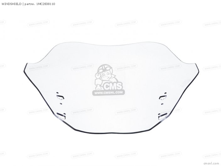 1MC2838110: WINDSHIELD Yamaha - buy the 1MC-28381-10-00 at CMSNL
