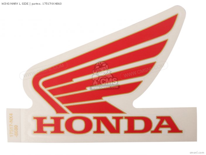 Honda WING MARK L SIDE 17517NX4860