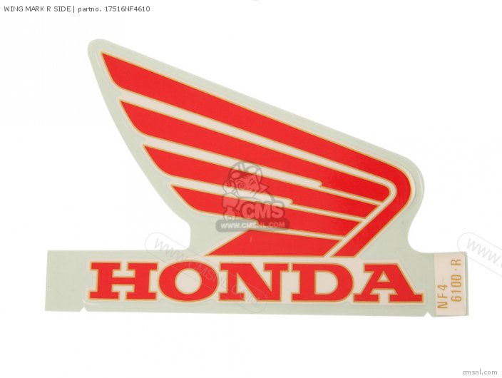 Honda WING MARK R SIDE 17516NF4610