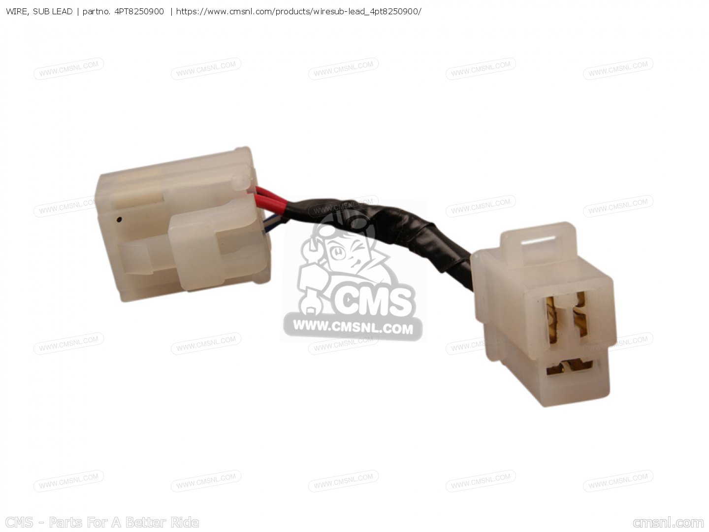 4PT8250900: WIRE, SUB LEAD Yamaha - buy the 4PT-82509-00-00