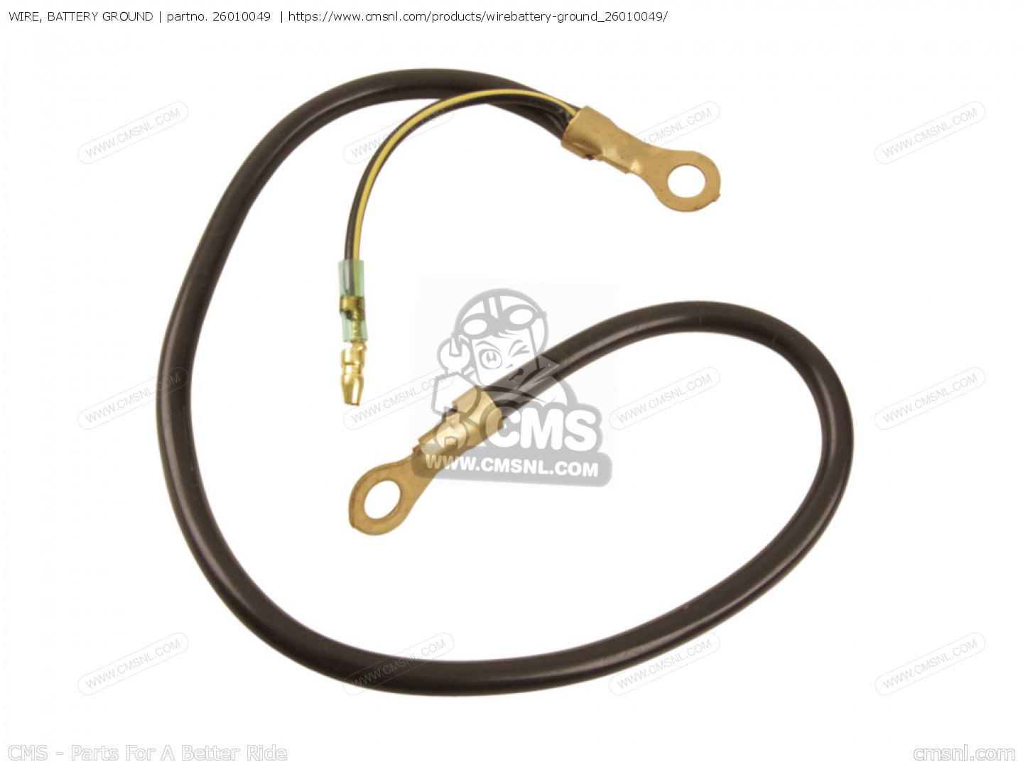 WIRE, BATTERY GROUND for KZ650B1 1977 USA CANADA / MPH KPH order at CMSNL