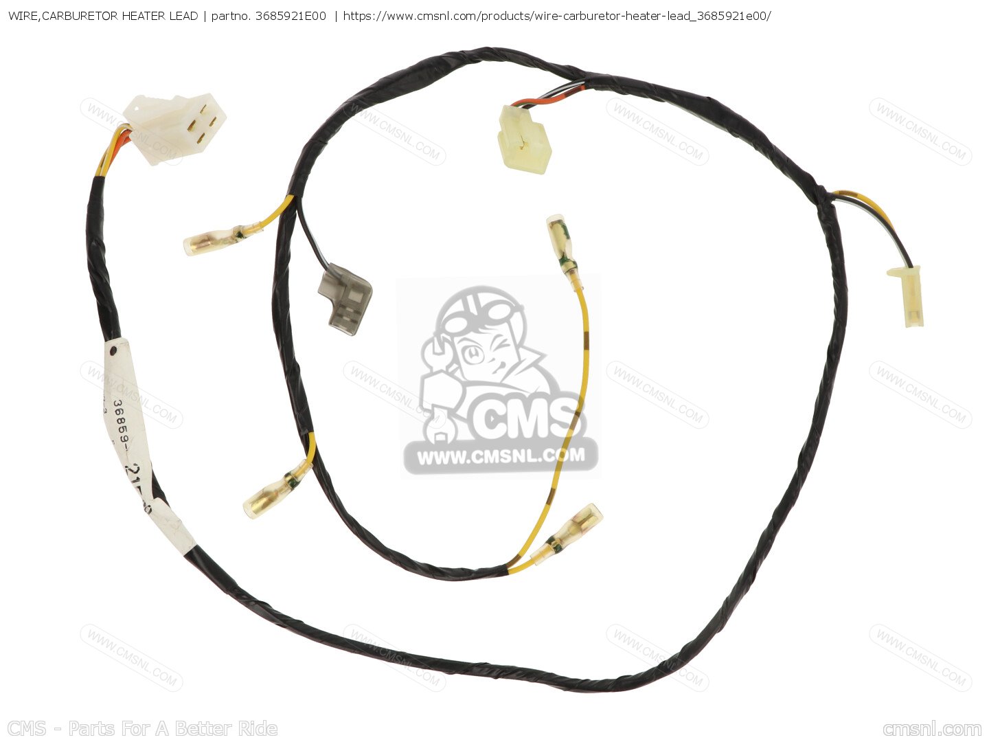 3685921E00 Wire,carburetor Heater Lead Suzuki buy the 3685921E00 at