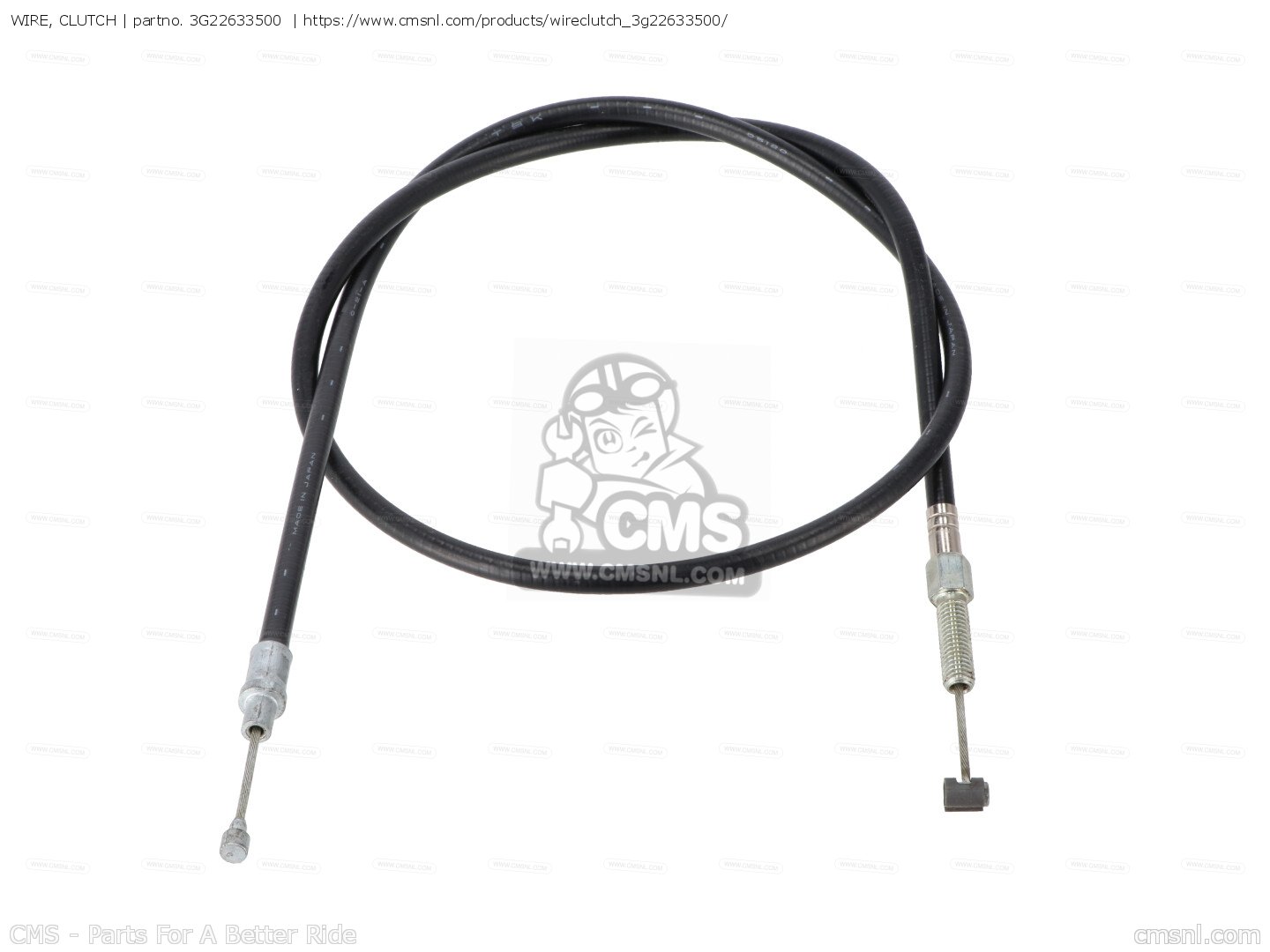 3G22633500 Wire, Clutch Yamaha buy the 3G2263350000 at CMSNL
