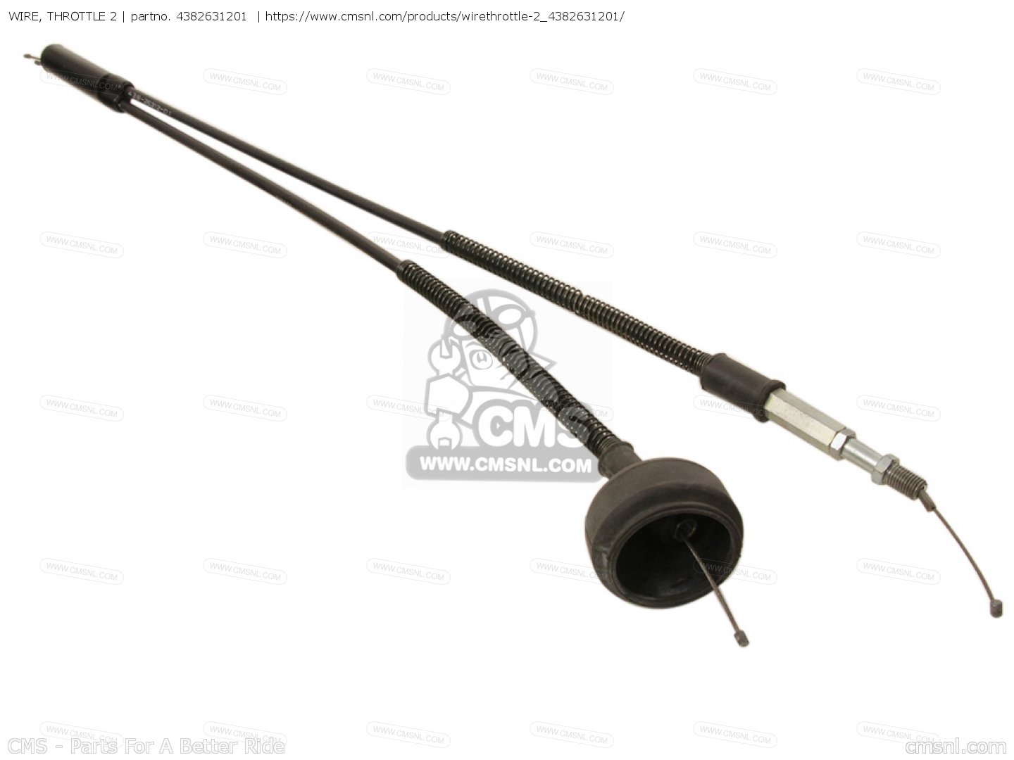 WIRE, THROTTLE 2 for DT400 1975 USA order at CMSNL