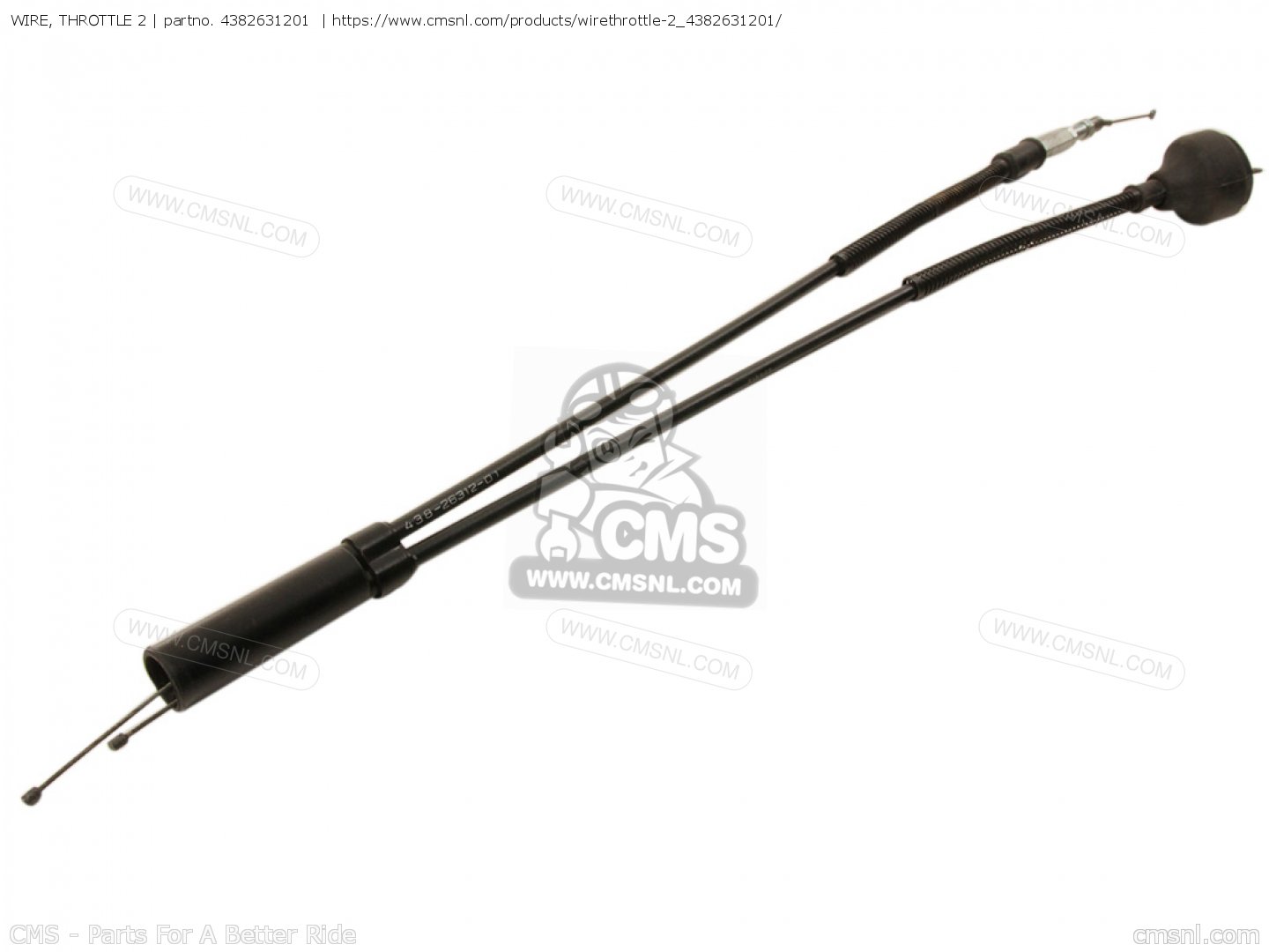 WIRE, THROTTLE 2 for DT250 1974 USA - order at CMSNL